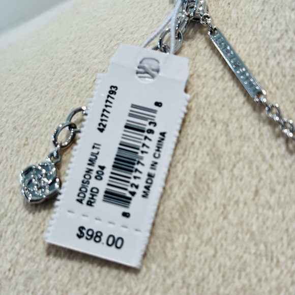 Kendra Scott Addison Triple Strand Necklace in Silver - Picture 6 of 6